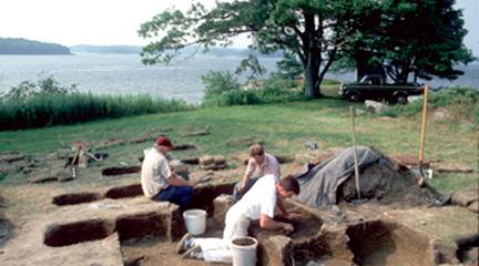 Photo, Excavation of the Phips Plantation in Woolwich, Maine, 1986-2001...