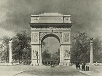 Washington Memorial Arch, Stanford White, 1890, New York Public Library