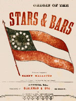 sheet music cover, origin of the stars and bars