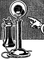 candlestick telephone cartoon