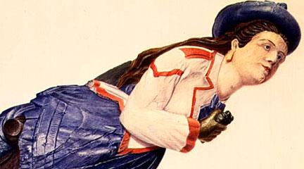 Watercolor, Figurehead for Lady Blessington, c. 1936-1941, WPA, NARA