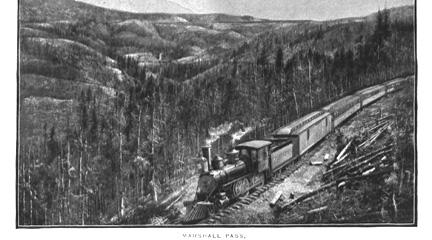 Illustration, Marshall Pass, Continental Divide, CO. Burlington Route, 1892, LoC