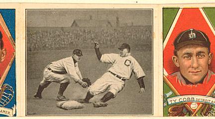Print, Good play at 3rd: George Moriarty/Ty Cobb, 1912, American Tobacco Co, LoC
