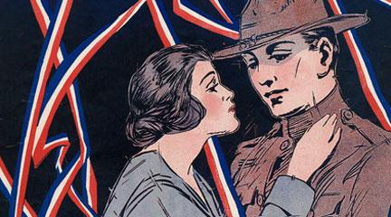Cover, Goodbye and. . . , 1917, G. Edwards Music House, World War I Sheet Music