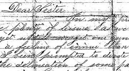 Letter. homas describes camp life at Fort Benton, Missouri. MHS