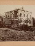 photographic print on stereo card, On the lines near Atlanta, 1864, George N. Ba