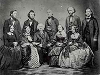 Photo, Picture of the Beecher family, Matthew Brady, c. 1850