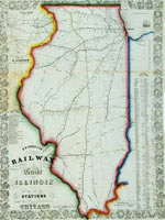 Map, D.B. Cooke & Co.'s railway guide for Illinois...