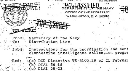 National Security Archives: The Pentagon's Spies