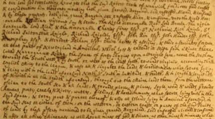 Charters for Colonies