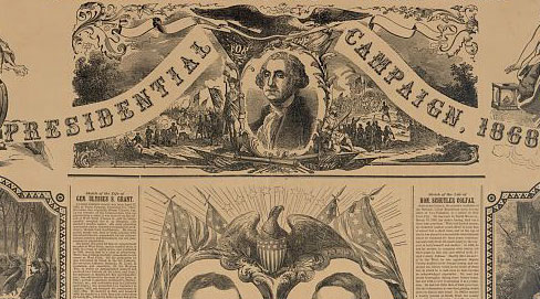 Image, Republican chart for the presidential campaign, 1868, Library of Congress