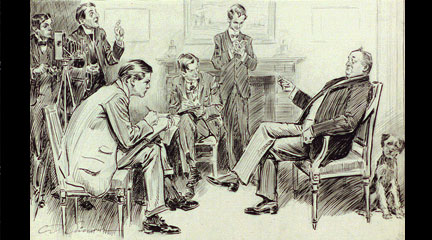 Mr. Tagg grants an interview