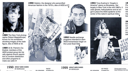 Multimedia, AIDS in NYC, June 3, 2001, The New York Times et al.