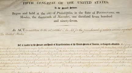 Documents, The Alien Act, July 6, 1798, National Archives