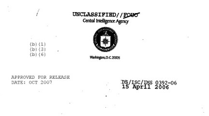 Document, Letter to J. William Leonard from Edmund Cohen, April 15 2006, CIA.