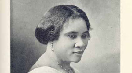 MADAM C. J. WALKER Founder of The Madam C. J. Walker Mfg. Co.