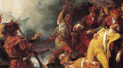 Detail of Joseph Louis Cook, Death of General Montgomery, John Trumbull, 1786