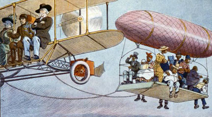 Print, For the Sunny South. An Airship. . . , 1913, Library of Congress