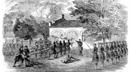 Illustration, The Storming of the Engine House, F. Leslie’s Illustrated Weekly.