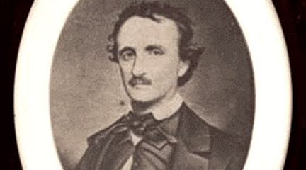 Painting, Oval Photograph of Poe, 1849, Enoch Pratt Free Library.