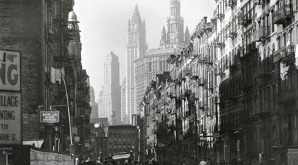 Photograph, Henry Street, Manhattan, Nov. 29 1935, Berenice Abbott, Changing NY.