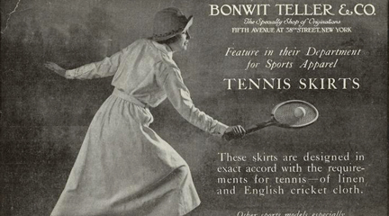 Photographic print, Tennis skirts, 1919, Picture Collection Online.