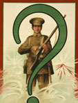 Chromolithograph, "An enquiry from the front," 1917, Library of Congress