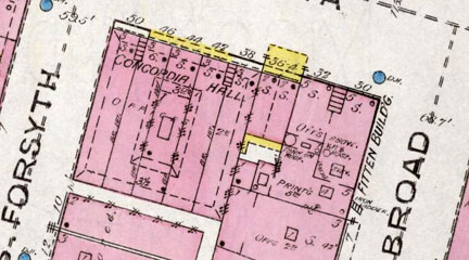 Map, Atlanta, Ga. 1886, Sheet 11, Sanborn Fire Insurance Maps for Georgia Towns 