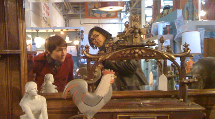 Photo, me & Jackie's antique shopping field trip, tray, 2010, Flickr