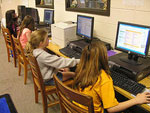 Photo, 3:30 PM-Web Team Works After School, March 21, 2005, Old Shoe Woman,  htt