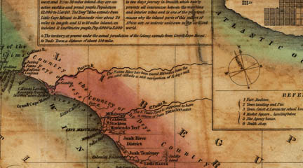 Map of the West Coast of Africa from Sierra Leone to Cape Palmas. LOC