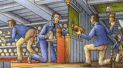 Illustration, The Magazine in Battle, A Sailor's Life for Me!