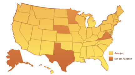 screencap, In the States, 15 Nov 2011, Common Core Standards Initiative Website