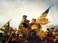 "Washington Crossing the Deleware". Emanuel Gottlieb Leutze. 1851 oil on canvas