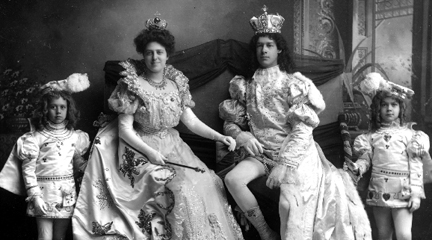 Photo, Mardi Gras Royalty, 1907, Erik Overbey, Uni. of South Alabama Archives