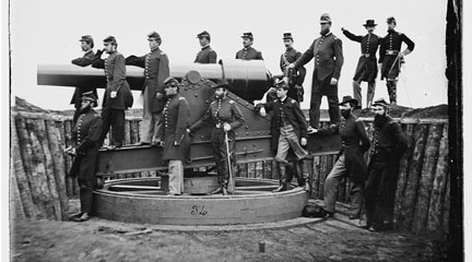 stereograph, Officers of 3d Regiment Massachusetts Heavy Artillery, 1865, LOC