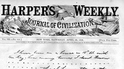 Teresa Bagioli Sickles confession, 1859