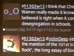 Screencapture, The Twitter Experiment - Twistory in the Classroom, May 6, 2009