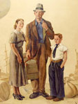 Photo, Oil painting Immigration Scene,  Oct. 2007, Carol M. Highsmith, LoC