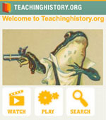 Screencap, mobile Teachinghistory.org