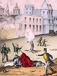 Print, Scene in Vera Cruz during the bombardment, March 25, 1847, c.1847, LoC