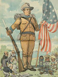 chromolithograph, The flag must "stay put", 1902 June 4, John S. Pughe, LOC