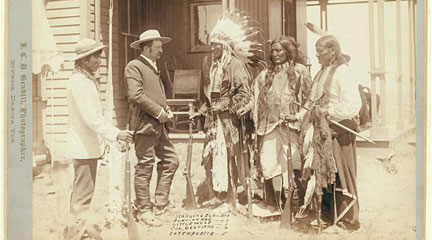 photographic print, The Interview, between 1887 and 1892, John C. H. Grabill, LO