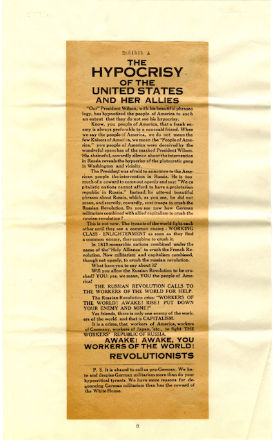 image of Jacob Abrams Pamphlet