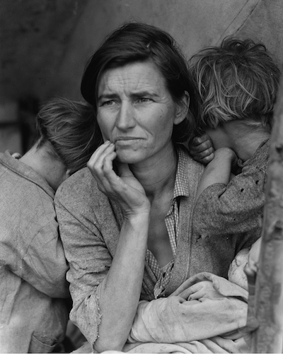 Dorothea Lange, “Migrant Mother: Birth of an Icon,” Nipomo, 1936, Oakland Museum of California.