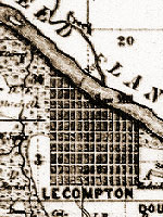 map of Lecompton, 1858