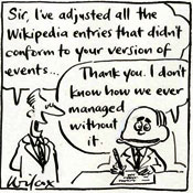 Teachers when students use Wikipedia be like