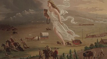 chromolithograph, American Progress, c1873, George A. Crofutt, LOC