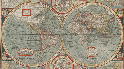 Map, A New and Accurate Map of the World, 1626, John Speed, Flickr Creative Comm