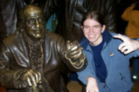 ben franklin statue, national history club member